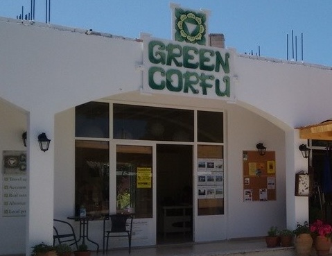 Image of the front of the Green Corfu offices