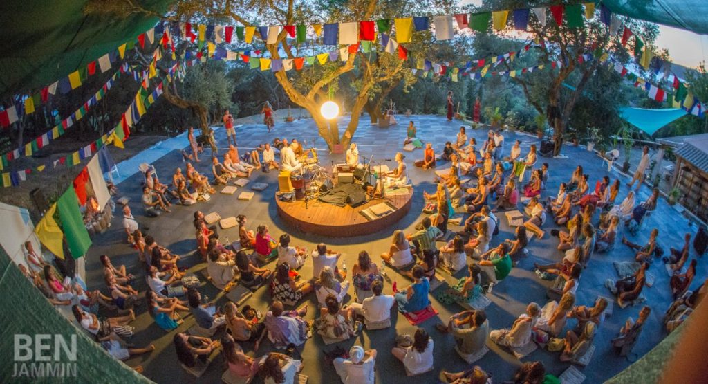 Image of people meditating